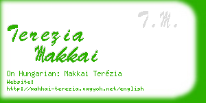 terezia makkai business card
